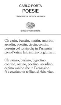 Copertina del libro Poesie. Testo italiano e milanese